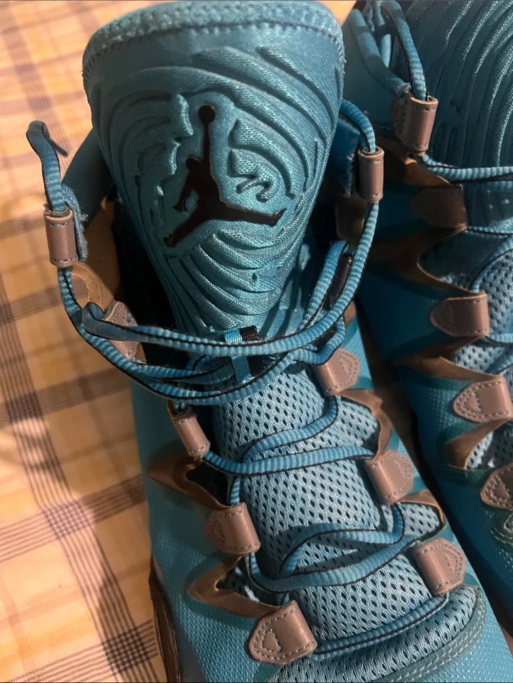 Jordan men’s Teal High-Top Basketball Sneakers
